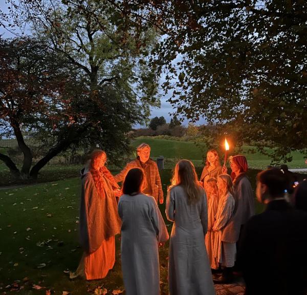 Tidlig morgen ved en af Roskildes mange kilder